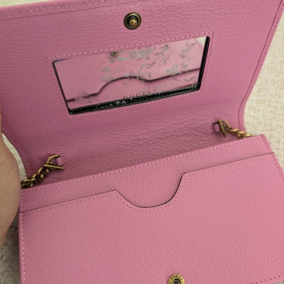 Pink Gucci Chain Shoulder Bag - Picture 6 of 10